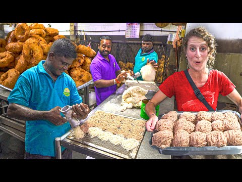 SRI LANKAN Street Food in Colombo - EGG HOPPERS &amp; STRING HOPPERS + BEST STREET FOOD IN SRI LANKA!