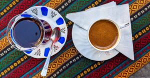 Turkish coffee and tea